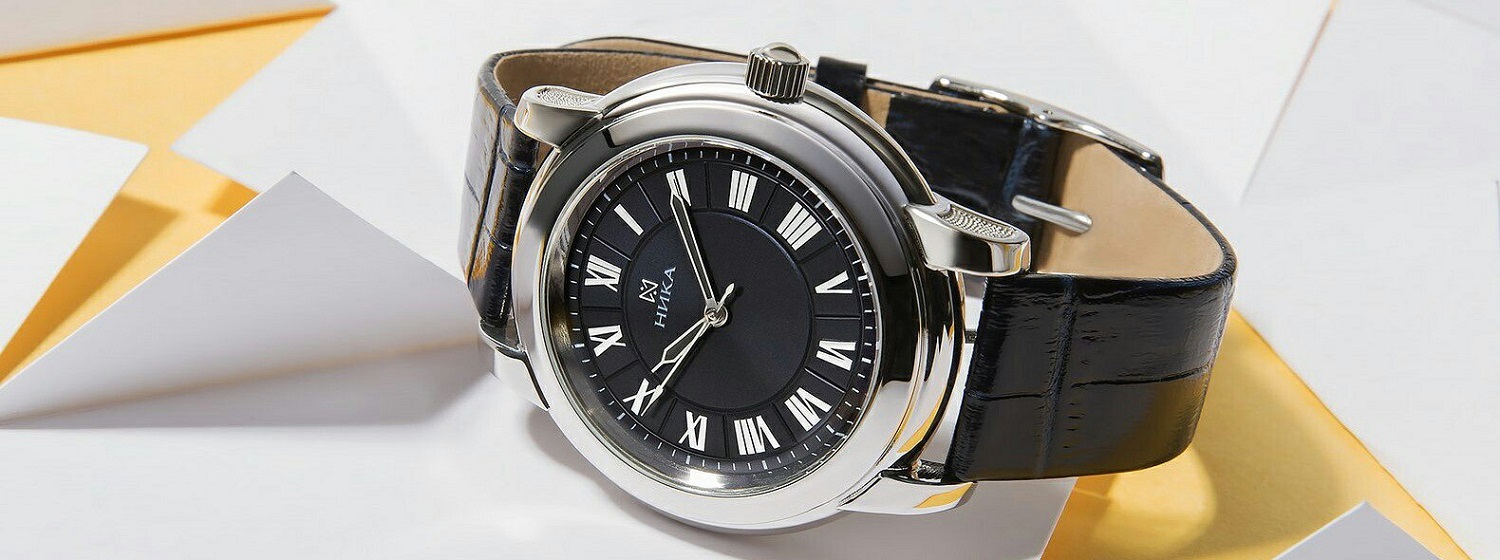 Buy mechanical silver watches in online store